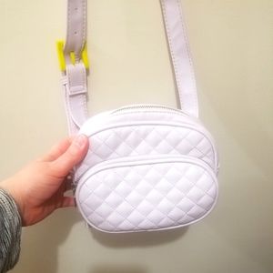 Wild Fable Lavender Purple Quilted Zip Faux Leather Adjustable Belt Bag